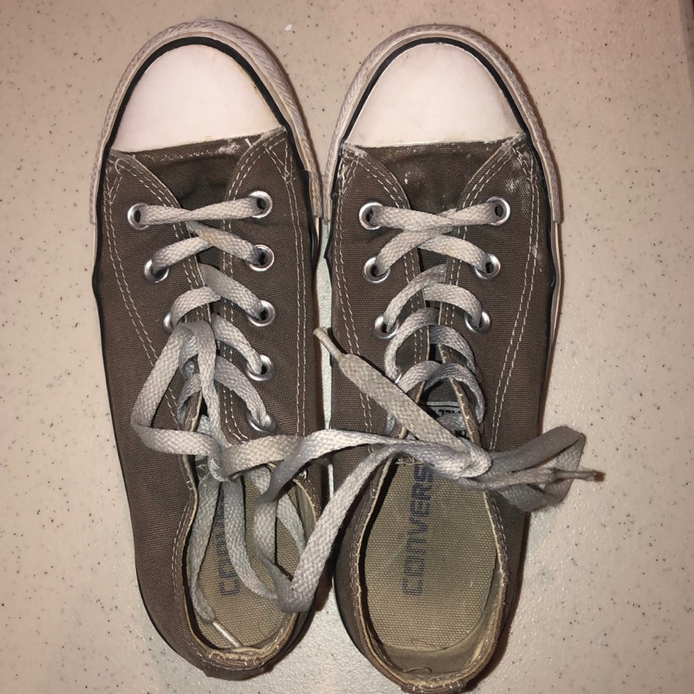 Gray Low Top Converse